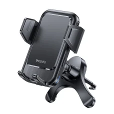 Autós tartó Yesido Vezeték nélküli Töltéssel (C312) - Légbeömlőre, Automatikus Csipesz, Intelligens Indukció, 15W, 4.7 - 6.8inch - Fekete