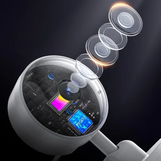 Yesido - Babamonitor (KM26) - 3,5 hüvelykes LCD kijelző, Éjjellátó, 2.4G Vezeték nélküli kamera - Fehér - 12