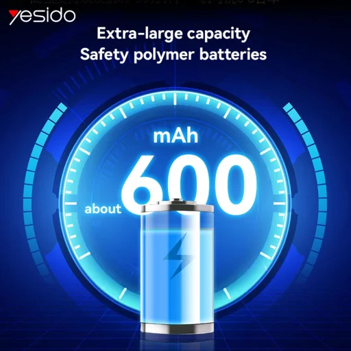 Szemmasszírozó (MG13) Yesido - Type-C, Újratölthető, Állítható, 3 Szintű Hőmérséklet Beállítás, 600mAh - Fehér - 4