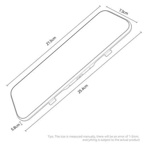 Yesido - Visszapillantó tükör Dash Cam-mel (KM24) - Carplay, Android Auto, AirPlay, BT5.2, Állítható kamera - Fekete - 9