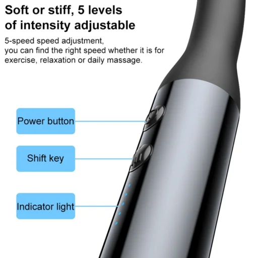 Yesido - Kézi hátmasszírozó (MG07) - USB, 15W, 1500mAh, 5 állítható intenzitási szint - Fekete - 2