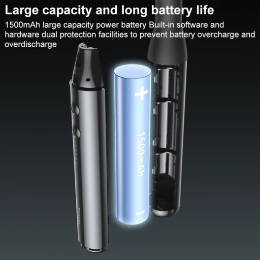 Yesido - Kézi hátmasszírozó (MG07) - USB, 15W, 1500mAh, 5 állítható intenzitási szint - Fekete - 8