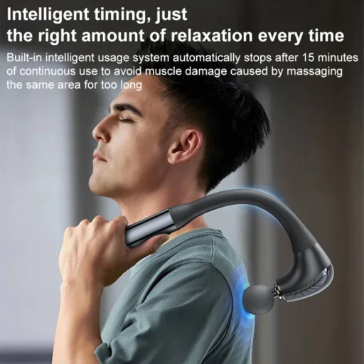 Yesido - Kézi hátmasszírozó (MG07) - USB, 15W, 1500mAh, 5 állítható intenzitási szint - Fekete - 9