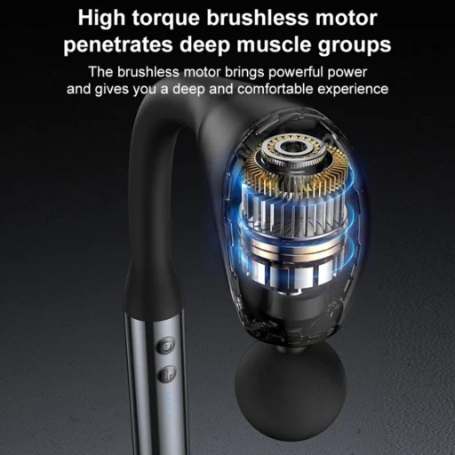 Yesido - Kézi hátmasszírozó (MG07) - USB, 15W, 1500mAh, 5 állítható intenzitási szint - Fekete - 4