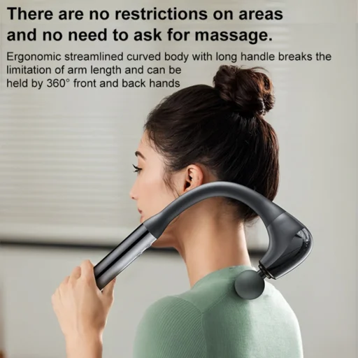 Yesido - Kézi hátmasszírozó (MG07) - USB, 15W, 1500mAh, 5 állítható intenzitási szint - Fekete - 5