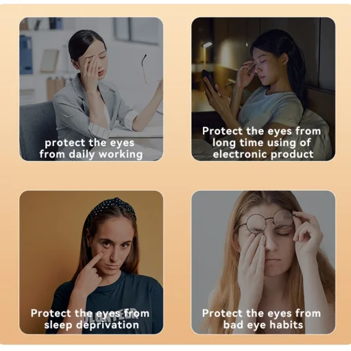 Yesido MG03 Szemmasszírozó - Alvás zenével, Intelligens hőkompresszióval, 3 szemvédelmi móddal - Fehér - 3