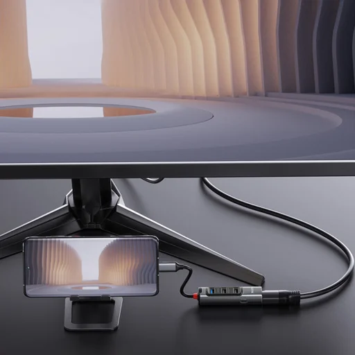 Yesido - Dokkoló Állomás 5in1 (HB23) - Type-C to 3x USB, USB-C, DisplayPort, PD100W, Gyors Töltés, 4K@30Hz, 5Gbps - Szürke - 4