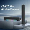 Yesido Vezeték nélküli hangszóró (YSW27) - Bluetooth 5.3, Audio System hang erősítő, RGB fények, TF, AUX, USB, 1200mAh - Fekete thumbnail