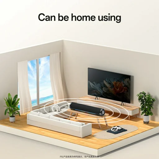 Yesido Vezeték nélküli hangszóró (YSW27) - Bluetooth 5.3, Audio System hang erősítő, RGB fények, TF, AUX, USB, 1200mAh - Fekete - 7