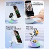 iPhone, Apple Watch, AirPods Fehér Yesido Wireless Charging Station 3in1 (DS31) - Mágneses Tartó, RGB világítás, 15W thumbnail
