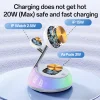 iPhone, Apple Watch, AirPods Fehér Yesido Wireless Charging Station 3in1 (DS31) - Mágneses Tartó, RGB világítás, 15W thumbnail