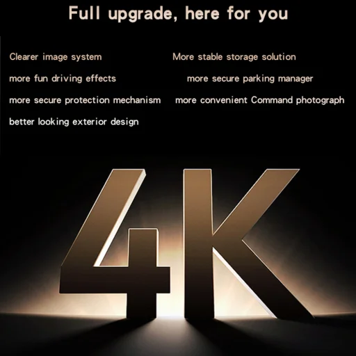 Yesido - Dual Dash Camera (KM15) - 2" IPS kijelző, Elülső + Hátsó Kettős Felvétel, G-Sensor, Akár 256GB Tárhely - Fekete - 2