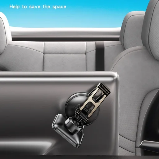 Yesido - Autós tartó (C264) - Mágneses, a műszerfalhoz/szélvédőhöz, 360°, összecsukható karokkal, cink ötvözet - Fekete - 5