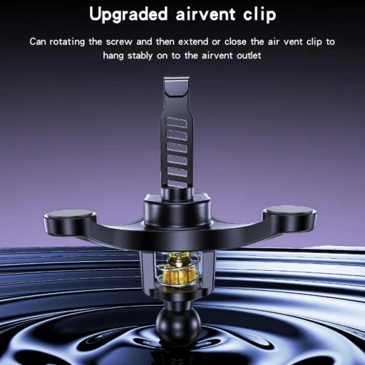 Yesido Auto Tartó (C246) - Mágneses, Légbeömlőbe, Fejlesztett Klip, Szabadon Forgatható Szög - Fekete - 3