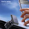 Autós telefontartó Yesido (C245) - Mágneses, légrostélyra szerelhető, továbbfejlesztett rögzítő, szabad forgatási szög - Fekete thumbnail