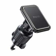 Autós telefontartó Yesido (C245) - Mágneses, légrostélyra szerelhető, továbbfejlesztett rögzítő, szabad forgatási szög - Fekete