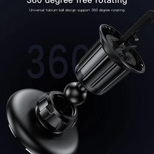 Autós tartó Yesido C156 Mágneses rögzítő szellőzőrácsra - Fekete - 6