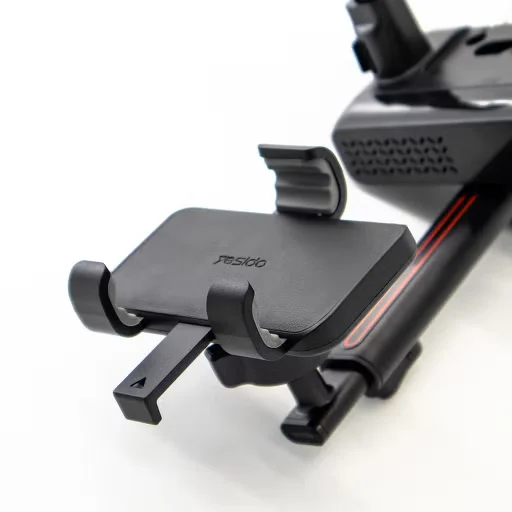 Autós tartó Yesido (C265) - Állítható több irányban, 360°-os forgatható, rugós csipesz, visszapillantó tükörhöz - Fekete - 7