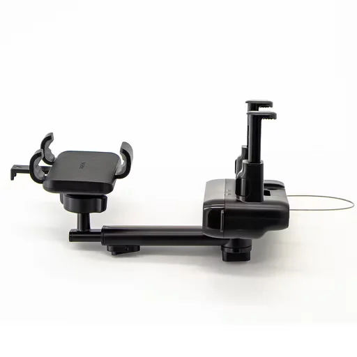 Autós tartó Yesido (C265) - Állítható több irányban, 360°-os forgatható, rugós csipesz, visszapillantó tükörhöz - Fekete - 5