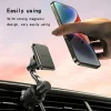 Yesido Car Holder (C244) - Mágneses, légbefúvóhoz, Fejlesztett klipsszel, Szabadon forgatható szög, N42 mágnesek - Fekete thumbnail