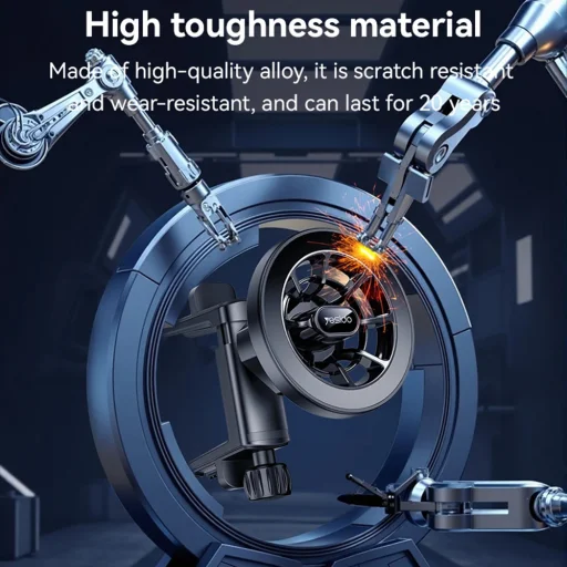 Mercedes Légkondicionáló Nyílás Yesido - Car Holder (C221) - Mágneses, 720°, Luxus Kivitel, Magas Szívósság - Fekete - 4