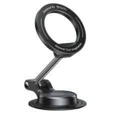 Yesido Mágneses Autós Tartó (C218) Műszerfalra, Két tengelyes kialakítás, MagSafe kompatibilis - Fekete