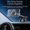 Yesido Autós tartó (C179) műszerfalra, Csillag gyűrű mágneses kialakítás, 360 fokos, 15W, cinkötvözet - Fekete thumbnail