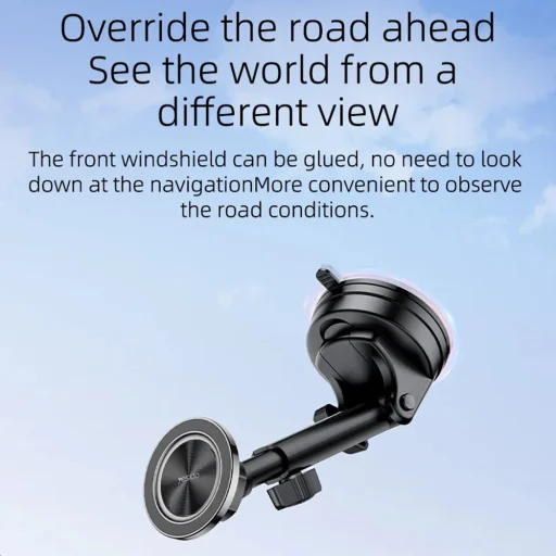 Yesido Autós tartó (C179) műszerfalra, Csillag gyűrű mágneses kialakítás, 360 fokos, 15W, cinkötvözet - Fekete - 10