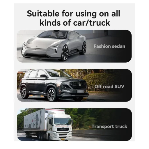 Yesido - Autós töltő (Y59) - 2x Type-C, USB-A, 200W, Gyors töltés, Többféle védelem, Beépített színes világítás - Fekete - 6