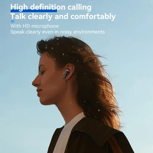 Yesido Vezeték nélküli fülhallgató (TWS25) Mikrofonnal, Bluetooth V5.3, Érintésvezérlés, Fél-in-ear kialakítás, 250mAh - Fekete - 7