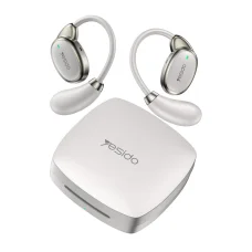 Yesido - Vezeték nélküli fülhallgatók (YSP19 WH) - Bluetooth V5.4, Nyitott fül kialakítás, 400mAh, Type-C, 30 óra működési idő - Fehér