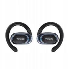 Yesido - Wireless Earbuds (YSP13) - Vezeték nélküli fülhallgató Bluetooth V5.3-mal, nyitott fül kialakítással, légvezetéses hangzással, 600mAh, LED - Fekete