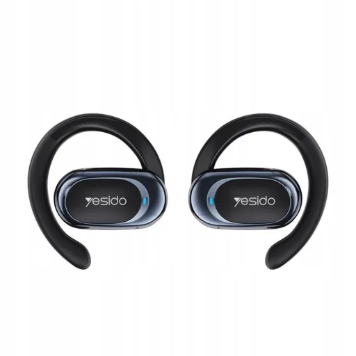 Yesido - Wireless Earbuds (YSP13) - Vezeték nélküli fülhallgató Bluetooth V5.3-mal, nyitott fül kialakítással, légvezetéses hangzással, 600mAh, LED - Fekete - 1