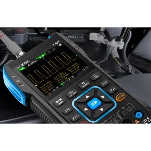 FNIRSI 2C53T hordozható 3 az 1-ben oszcilloszkóp multiméter jelgenerátor - 6