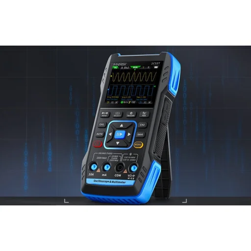 FNIRSI 2C53T hordozható 3 az 1-ben oszcilloszkóp multiméter jelgenerátor - 5