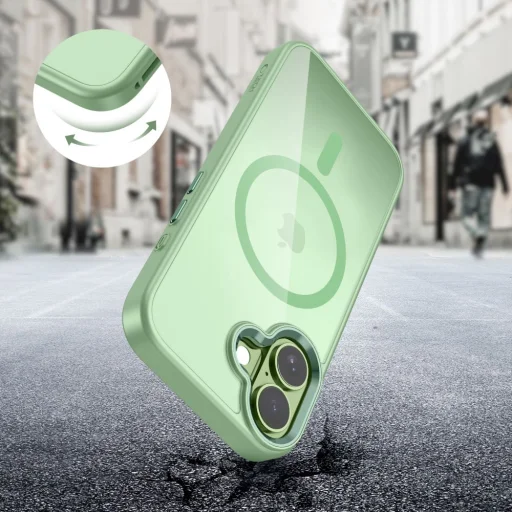 iPhone 17 Tech-protect Magmat Magsafe zsálya/átlátszó tok - 7