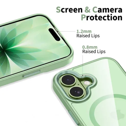 iPhone 17 Tech-protect Magmat Magsafe zsálya/átlátszó tok - 5