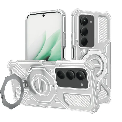 Xiaomi Redmi 15 4G / Redmi 15 5G Fehér Átlátszó Techsuit Carbon Shield PRO tok - 1