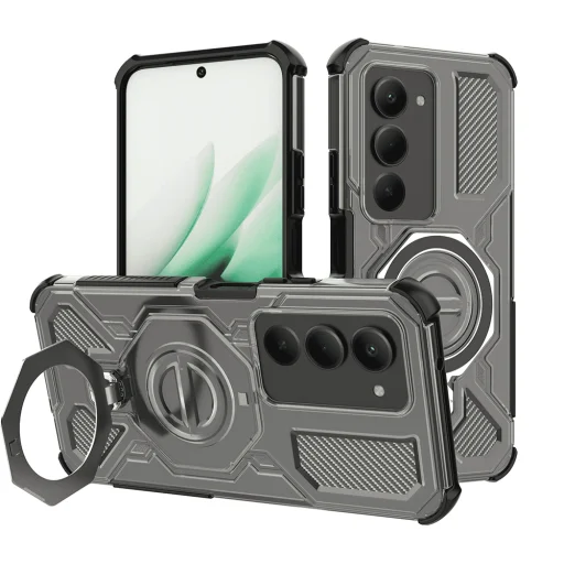 Xiaomi Redmi 15 4G / Redmi 15 5G Smoke Black Techsuit Carbon Shield PRO tok - 1