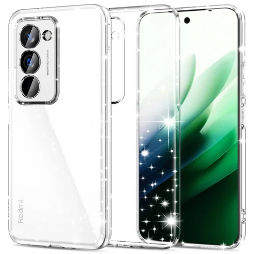 Xiaomi Redmi 15 4G / Redmi 15 5G Techsuit - SparkleSkin Series - Átlátszó tok - 1