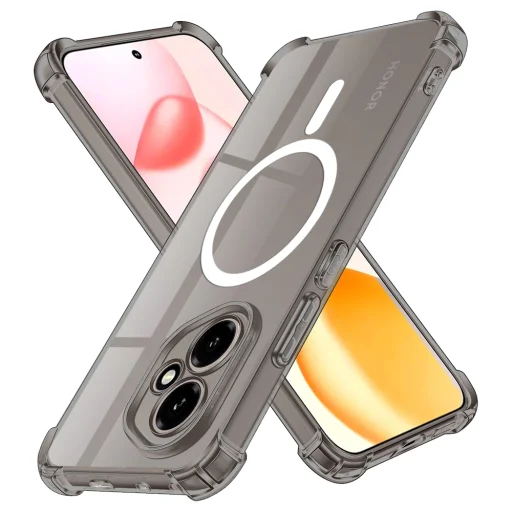 Oppo Reno14 F Smoke Black Techsuit Shockproof Clear Silicone MagSafe tok - 1