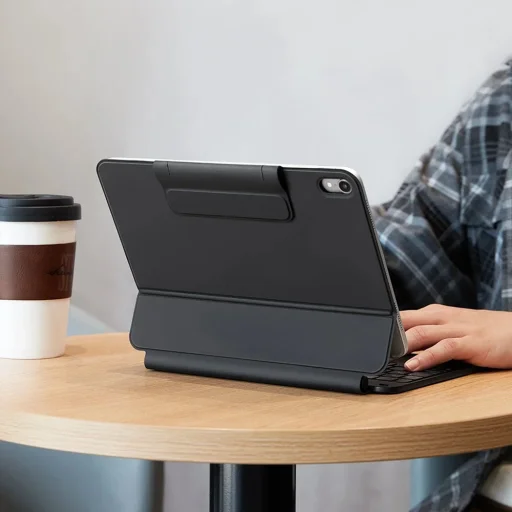 iPad 10 (2022) 10.9 / 11 (2025) ESR - Rebound Magnetic Keyboard - fehér színben tok billentyűzettel - 8