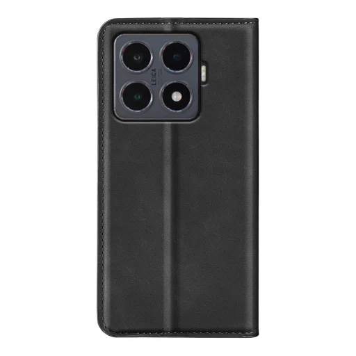 Xiaomi 15T mágneses flip bőrtok – Retro-skin, fekete - 2