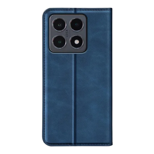 Xiaomi 15T mágneses flip bőrtok – Retro-skin, kék - 2