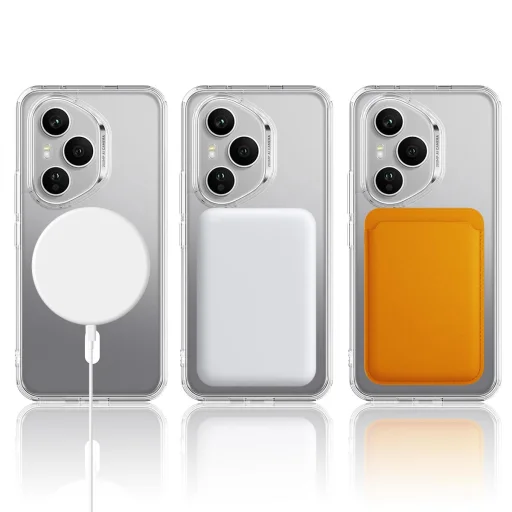 Honor 400 Pro Magsafe kompatibilis átlátszó hibrid tok – 160,8 mm globális verzióhoz - 5