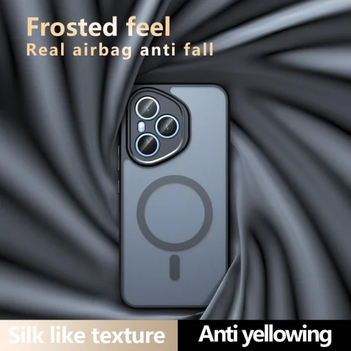 Honor 400 Pro Magsafe kompatibilis páncél hibrid tok – matt fekete (160,8 mm Globál verzió) - 8