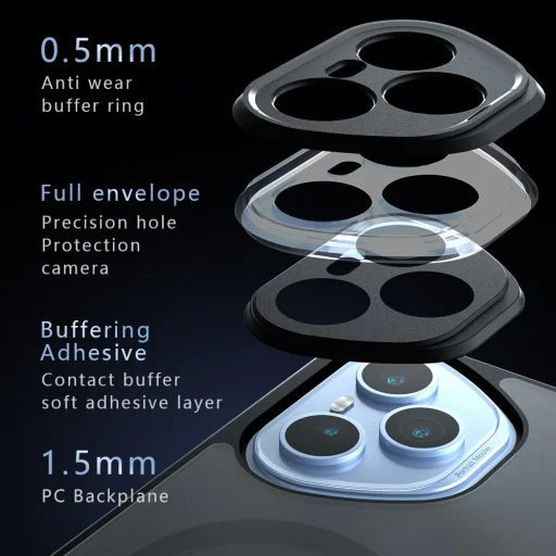 Honor 400 Pro Magsafe kompatibilis páncél hibrid tok – matt fekete (160,8 mm Globál verzió) - 5