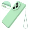 Honor 400 Pro szilikon tok csuklópánttal – világoszöld (160,8 mm Globál verzióhoz) - 1