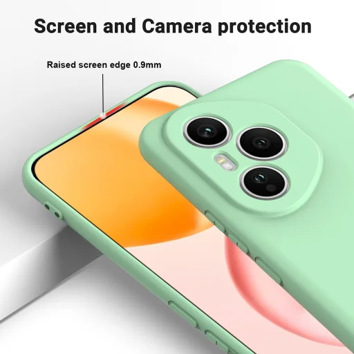 Honor 400 Pro szilikon tok csuklópánttal – világoszöld (160,8 mm Globál verzióhoz) - 6