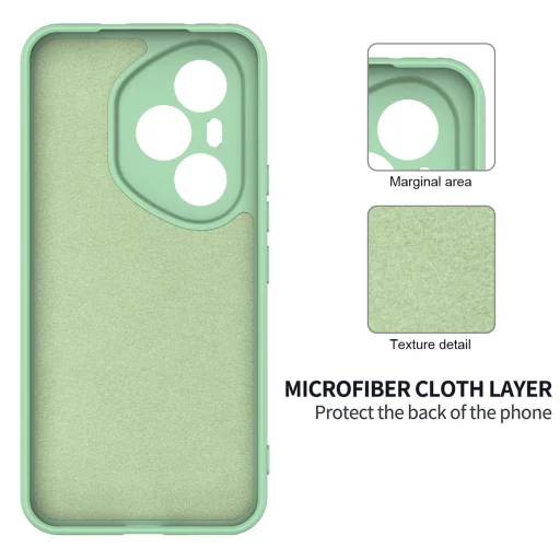 Honor 400 Pro szilikon tok csuklópánttal – világoszöld (160,8 mm Globál verzióhoz) - 7